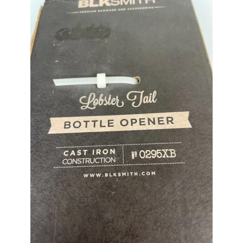 NEW in Package BLKSmith Cast Iron Lobster Tail Bottle Opener 0295XB Red Bar Tool